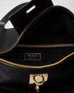 Large Re-Nylon Top-Handle Bag With Padlock - Image 5